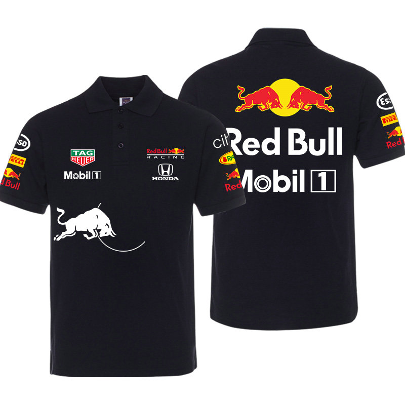 Polo Red Bull Racing Mobil 1 Coton Homme Manche Courte